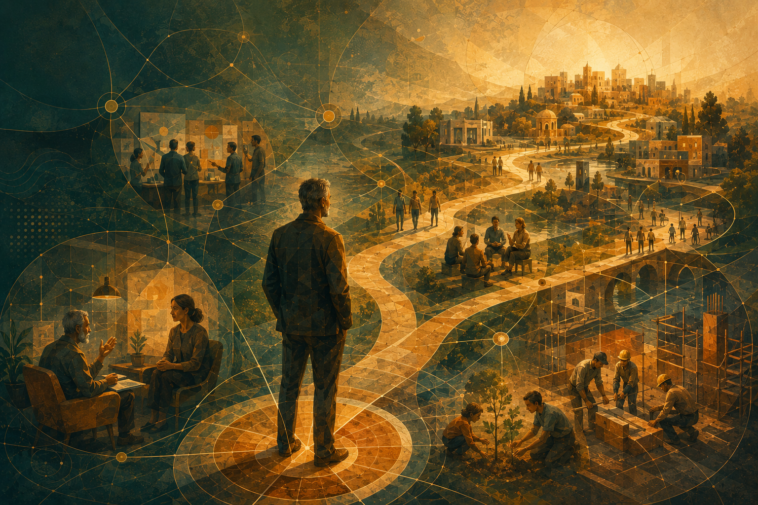 Percurso de experiência entre pessoas, projetos e cidades